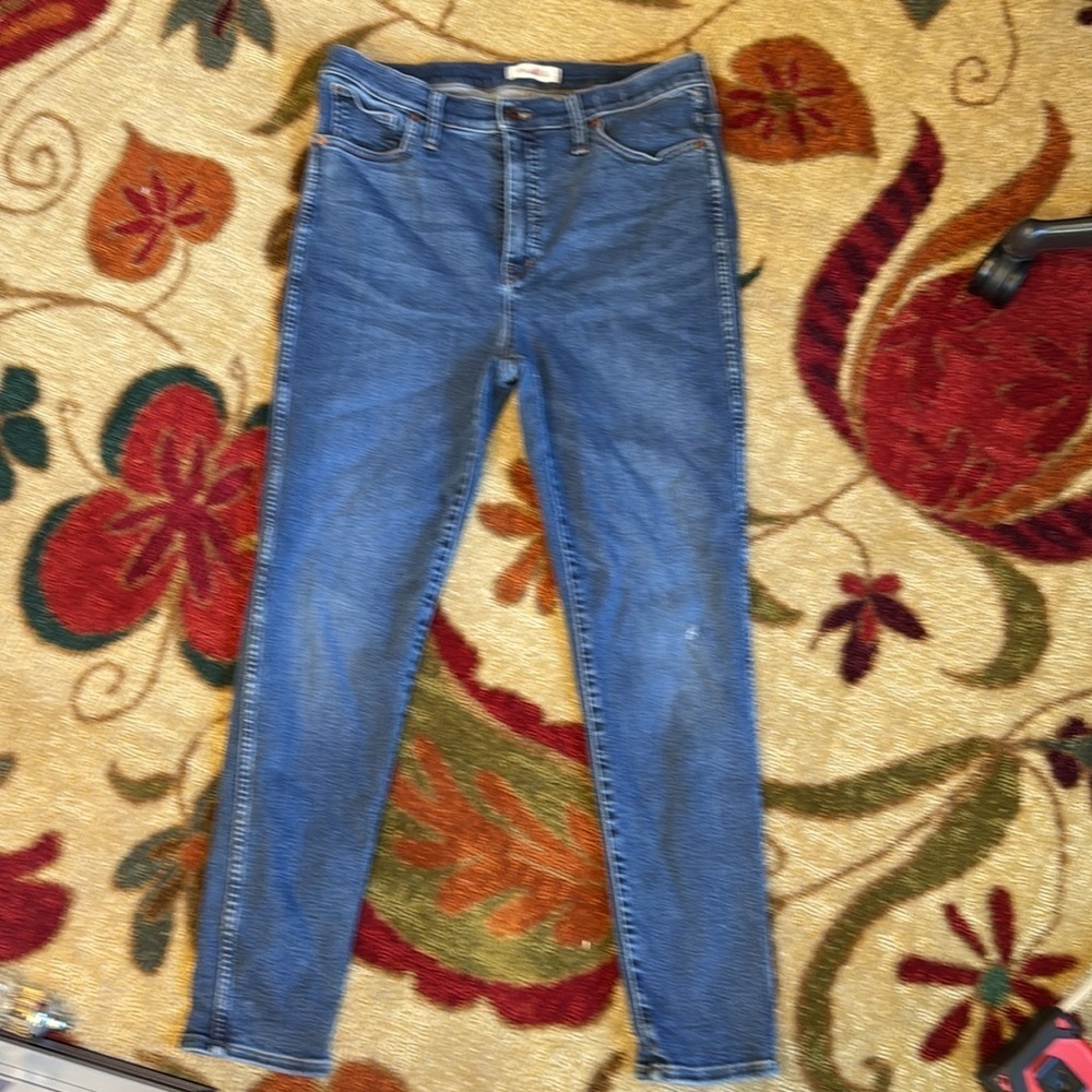Madewell 10” High Rise Skinny Blue Jeans